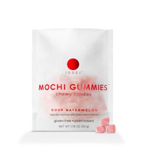 ISSEI Mochi Gummies Chewy Candy | 1.76 Oz, Watermelon Flavor