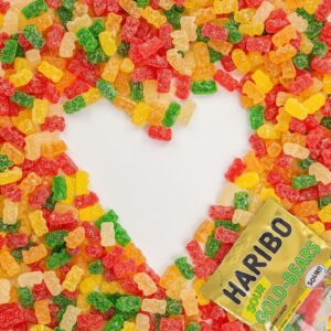 HARIBO Sour Goldbears Gummi Candy – 9 oz. Stand Up Bag (Pack of 12)